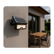 Projecteur solaire RISEN – 8W, 500lm, capteur de mouvement, IP65, autonomie 1 nuit - Wattnlight