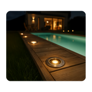 Kit de 2 spots solaires encastrables FLOOR – Inox IP67, veilleuse intégrée, 8h d’autonomie - Wattnlight