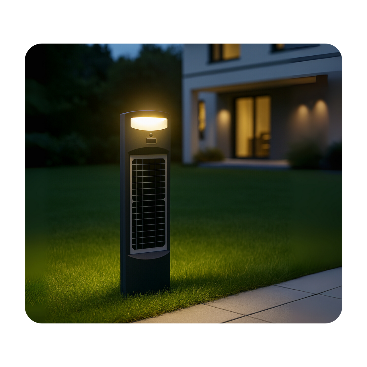 Potelet solaire SWAP – 25W, 2000lm, capteur PIR, IP65 - Wattnlight