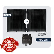 Kit solaire 400W autoconsommation Plug & Play - 4x100W | Wattnlight - Wattnlight