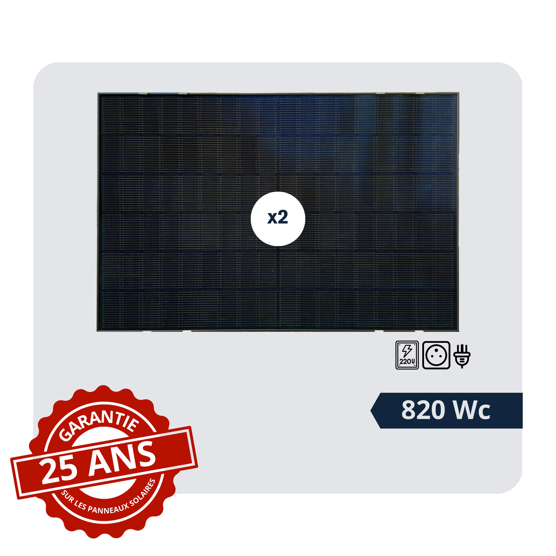 Panneaux Solaires 820W Plug & Play | Wattnlight - Wattnlight